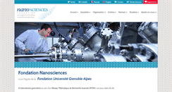 Desktop Screenshot of fondation-nanosciences.fr